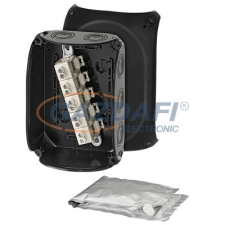Hensel WP 1010 B Vízálló kábelösszekötő doboz kiöntőmasszával, 130x180x77 mm, IP68 villanyszerelés