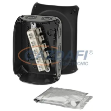 Hensel WP 1010 B Vízálló kábelösszekötő doboz kiöntőmasszával, 130x180x77 mm, IP68 villanyszerelés