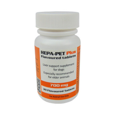 Hepa-pet Plus 700mg 30db ízesített tabletta vitamin, táplálékkiegészítő kutyáknak