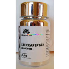 HerbaDoctor Szerrapeptáz enzim 200000 NE, Inulinnal 60 db kapszula, vegán - HerbaDoctor vitamin és táplálékkiegészítő