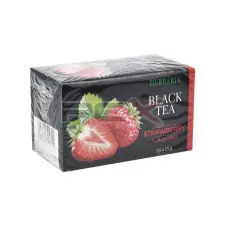  Herbária fekete tea eper ízű 20db tea