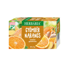 Herbária Herbária gyömbér narancs ízesítésű gyümölcstea 20x2g 40 g tea