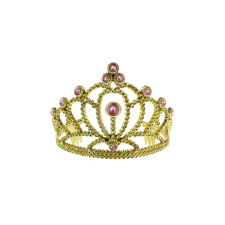 Hercegnő tiara kövekkel - arany színű jelmez