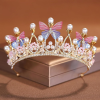  Hercegnő Tiara Tortadísz – Pillangó és Gyöngyökkel