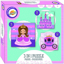 Hercegnők Hercegnő puzzle 3 az 1-ben puzzle, kirakós
