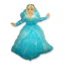 Hercegnős nagy fólia lufi, ELZA, kb. 90 cm party kellék
