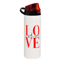 HEREVIN Love műanyag kulacs, 750 ml kulacs, kulacstartó