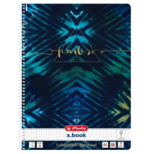 Herlitz : Batik Fearless négyzetrácsos spirálfüzet, A4 füzet