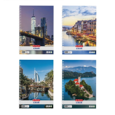 Herlitz City II A4 70 lap kockás spirálfüzet (400201445) füzet