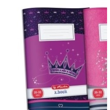 Herlitz Girls korona sima füzet, A5/20-32 (1 db) füzet