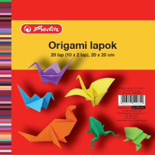 Herlitz Hungária Kft. Herlitz Origami lapok/20 ív  20x20 cm iskolai kiegészítő