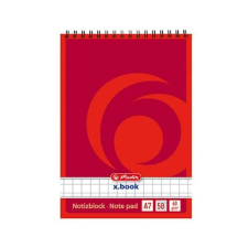 Herlitz Jegyzettömb spirálos Herlitz A/7 50 lapos vonalas jegyzettömb