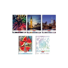 Herlitz mixed a4 80lapos perforált vonalas spirálfüzet 11086188 füzet