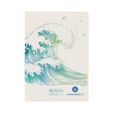 Herlitz Notizheft A6 GREENline 32 Bl. liniert Welle (50033577) füzet