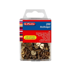 Herlitz rajzszeg réz színű 200 db/doboz térképtű