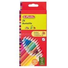 Herlitz Trio lakkozott 24db-os vegyes színű színes ceruza (HERLITZ_10412039) színes ceruza