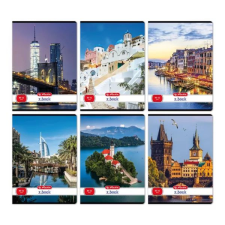 Herlitz Város mintás A4-es sima füzet - többféle füzet