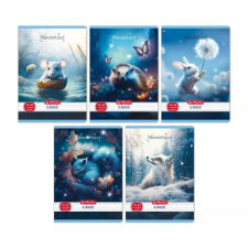 Herlitz Wonderland: A5-ös vonalas füzet - 2. osztályos, 16-32 - többféle füzet
