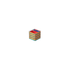 Herlitz Zettelkasten Big 9 9x9x9cm 650Bl. vierfarb. transp. (1600253) jegyzettömb