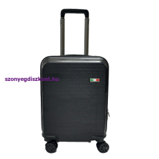  Herm fekete, Magasság: 5cm kerék+ 65cm szélesség: 42cm mélység: 29cm-nagy méretű, keményfalú bőrönd