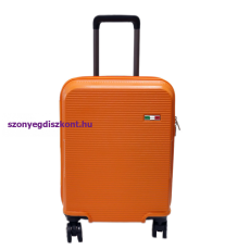  Herm narancs , Magasság: 5cm kerék+ 65cm szélesség: 42cm mélység: 29cm-nagy méretű, keményfalú bőrönd
