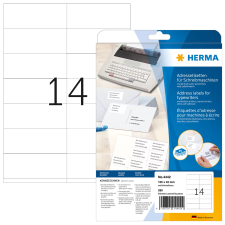 HERMA 105x42 mm Címke Írógépekhez és kézi címkézéshez (280 címke / csomag) etikett