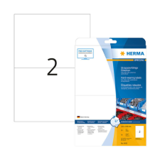 HERMA 210*148 mm-es Herma A4 íves etikett címke, fehér színű (25 ív/doboz) etikett