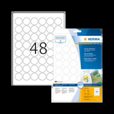 HERMA 30 mm x 30 mm Papír Íves etikett címke  Fehér  ( 25 ív/doboz ) etikett