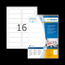 HERMA 88.9 mm x 33.8 mm Papír Íves etikett címke  Fehér  ( 100 ív/doboz ) etikett