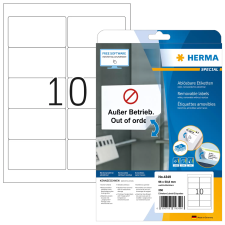 HERMA 96x50,8 mm Címke tintasugaras és lézer nyomtatóhoz (250 címke / csomag) etikett