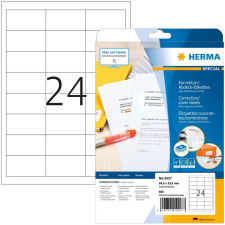 HERMA Abdecketik. A4 weiß 64,6x33,8 mm Papier opak  600 St. (4227) etikett