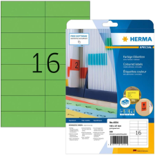 HERMA Etiketten A4 grün 105x37mm Papier matt ablösbar 320St. (4554) etikett
