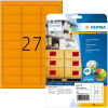 HERMA Etiketten A4 neon-orange 63,5x29,6 mm Papier 540 St. (5141)