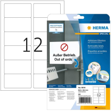 HERMA Etiketten A4 weiß 88,9x46,6 mm ablösbar Papier 300 St. (10010) etikett