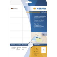 HERMA Etiketten transp. matt A4 70x37     mm Folie  600 St. (4685) etikett