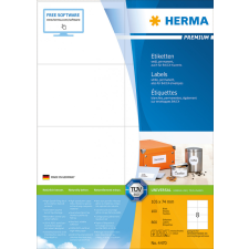 Herma GmbH Herma etikett fehér, A4, 105x74mm (8) etikett