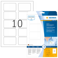 HERMA HE-4412 Név Textil címke A4 10x 8x5 fehér 25 db etikett