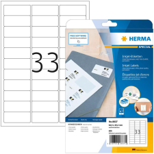 HERMA Inkjet-Etiketten A4 weiß 63,5x25,4 mm Papier  825 St. (8837) etikett