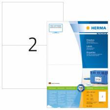 HERMA Premium 210 x 148 mm Etikett tintasugaras és lézernyomtatóhoz (400 címke / csomag) etikett