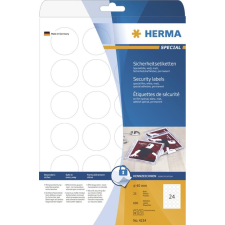 HERMA Sicherheitsetiketten weiß 40 mm rund Folie 600 St. (4234) etikett