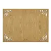  Hermia fa asztali alátét szett (6 darab) Honey Corpat - Méz színű