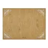  Hermia fából készült asztali alátét szett (4 darab) Honey Corpat - méz színben