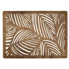  Hermia Wooden Table Mat Set (6 Pieces) Walnut Plane - Walnut konyhai eszköz
