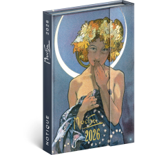 Heti mágneses határidőnapló Alfons Mucha 2026 határidőnapló