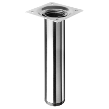 Hettich asztalláb, átmérő: 30 mm x 150 mm, rozsdamentes acél hatású bútor