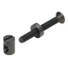 Hettich összekötő vasalat M6 x 50 mm-es csapokkal, feketített acél, 8 darab bútor