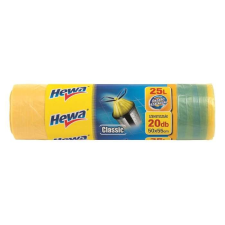 Hewa Szemeteszsák, önzáró szalagos, 25 l, 20 db, HEWA papírárú, csomagoló és tárolóeszköz