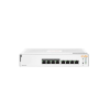 Hewlett Packard Hewlett 1830 8G 4p Class4 PoE 65W Vezérelt L2 Gigabit Ethernet (10/100/1000) Ethernet-áramellátás (PoE) 1U