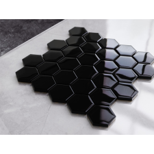  Hexagon Black csempe