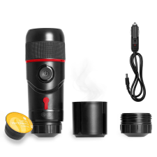 Heyner Kávéfőző szivargyújtós kapszulás 60ml 12V 80W kávéfőző